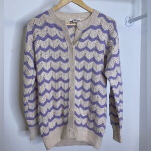 Fotrama Handmade Alpaca Crochet Granny Cardigan